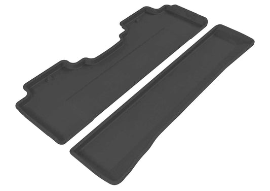 All-Weather Custom-Fit Floor Mats for Honda Ridgeline 2006-2014 with Non-Slip Backing - Black - 2nd Row