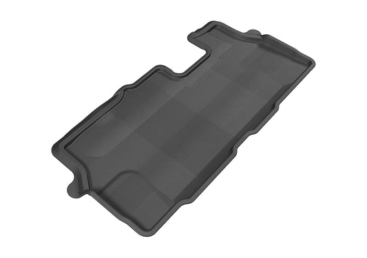 All-Weather Custom-Fit Floor Mats for Honda Pilot 2009-2015 with Non-Slip Backing - Black - 3rd Row