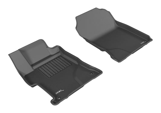 All-Weather Custom-Fit Floor Mats for Honda Civic Sedan 2014-2015 with Non-Slip Backing - Black - 1st Row