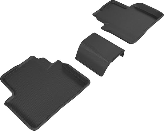 All-Weather Custom-Fit Floor Mats for Honda Civic 2016-2021 with Non-Slip Backing - Black - 2nd Row