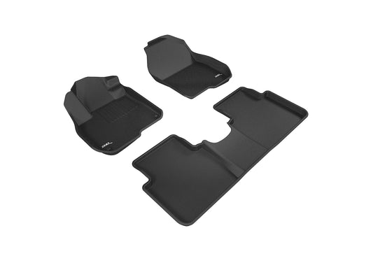 All-Weather Custom-Fit Floor Mats for Honda Cr-V 2017-2022 with Non-Slip Backing - Black - 1st Row 2nd Row