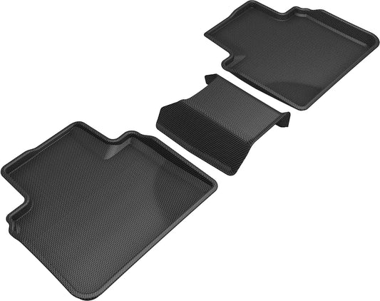All-Weather Custom-Fit Floor Mats for Honda Accord 2018-2022 with Non-Slip Backing - Black - 2nd Row