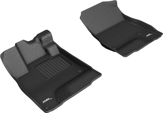 All-Weather Custom-Fit Floor Mats for Honda Clarity Plug-In Hybrid 2018-2021 with Non-Slip Backing - Black - 1st Row