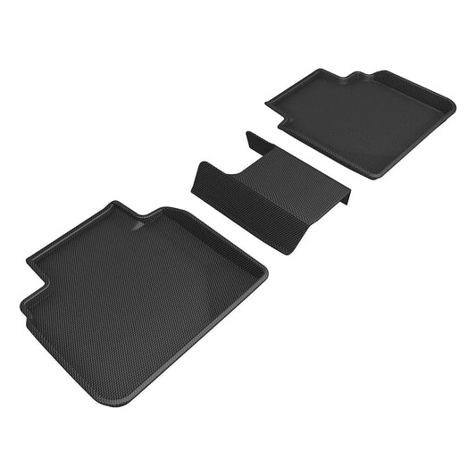All-Weather Custom-Fit Floor Mats for Honda Accord / Accord Hybrid 2023-2025 with Non-Slip Backing - Black - 2nd Row