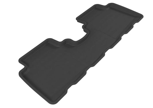 All-Weather Custom-Fit Floor Mats for Hyundai Tucson 2005-2009 with Non-Slip Backing - Black - 2nd Row
