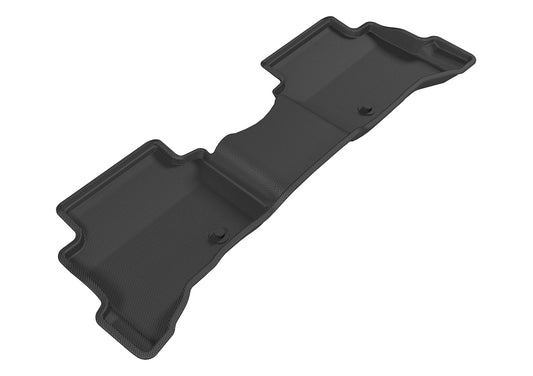 All-Weather Custom-Fit Floor Mats for Hyundai Ioniq Hybrid / Plug-In Hybrid 2017-2022 with Non-Slip Backing - Black - 2nd Row