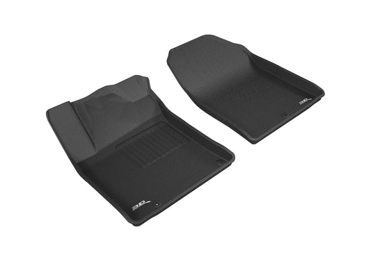 All-Weather Custom-Fit Floor Mats for Hyundai Elantra Gt 2018-2020 with Non-Slip Backing - Black - 1st Row