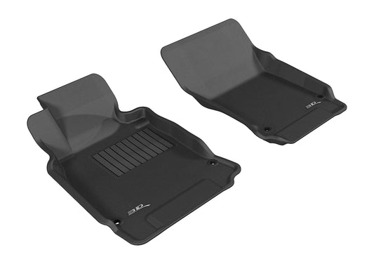 All-Weather Custom-Fit Floor Mats for Infiniti Q70/M37 2011-2019 with Non-Slip Backing - Black - 1st Row