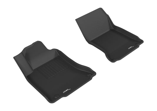 All-Weather Custom-Fit Floor Mats for Infiniti Qx30 2017-2019 with Non-Slip Backing - Black - 1st Row