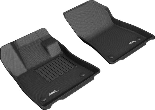 All-Weather Custom-Fit Floor Mats for Infiniti Qx50 / Qx55 2019-2025 with Non-Slip Backing - Black - 1st Row