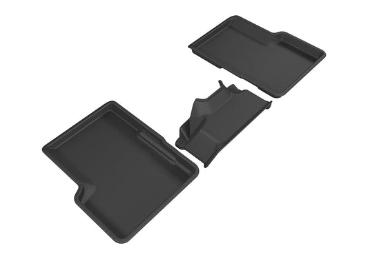 All-Weather Custom-Fit Floor Mats for Jeep Renegade 2015-2023 with Non-Slip Backing - Black - 2nd Row