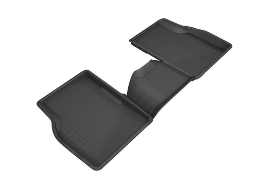 All-Weather Custom-Fit Floor Mats for Jeep Compass 2017-2025 with Non-Slip Backing - Black - 2nd Row