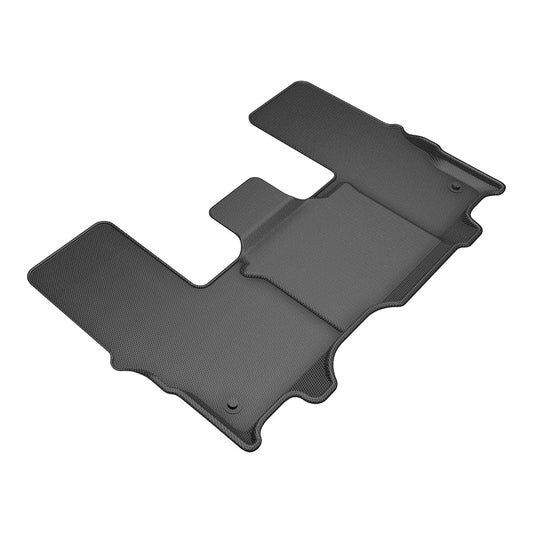 All-Weather Custom-Fit Floor Mats for Jeep Wagoneer 2022-2025 with Non-Slip Backing - Black - 3rd Row