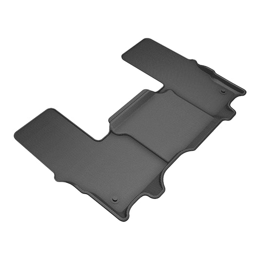 All-Weather Custom-Fit Floor Mats for Jeep Grand Wagoneer 2022-2025 with Non-Slip Backing - Black - 3rd Row