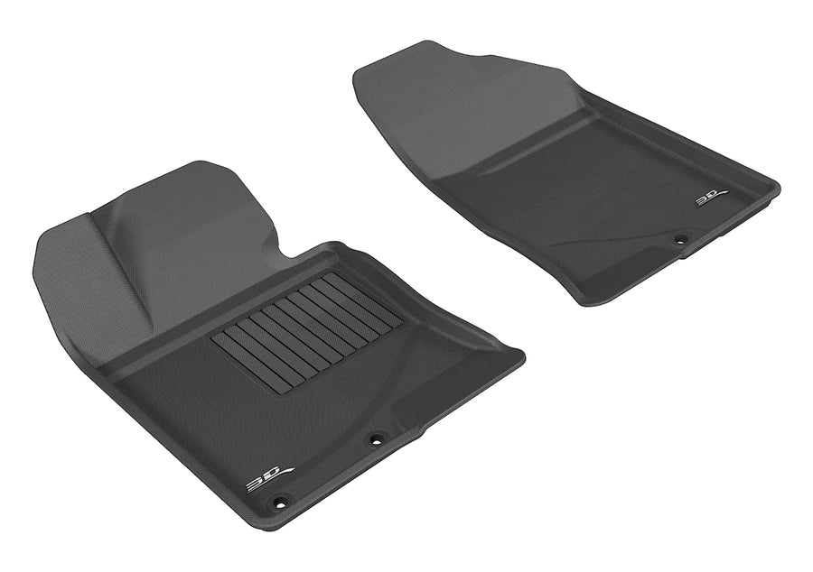 All-Weather Custom-Fit Floor Mats for Kia Optima 2011-2015 with Non-Slip Backing - Black - 1st Row