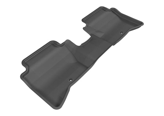 All-Weather Custom-Fit Floor Mats for Kia Rio/ Rio5 2014-2017 with Non-Slip Backing - Black - 2nd Row