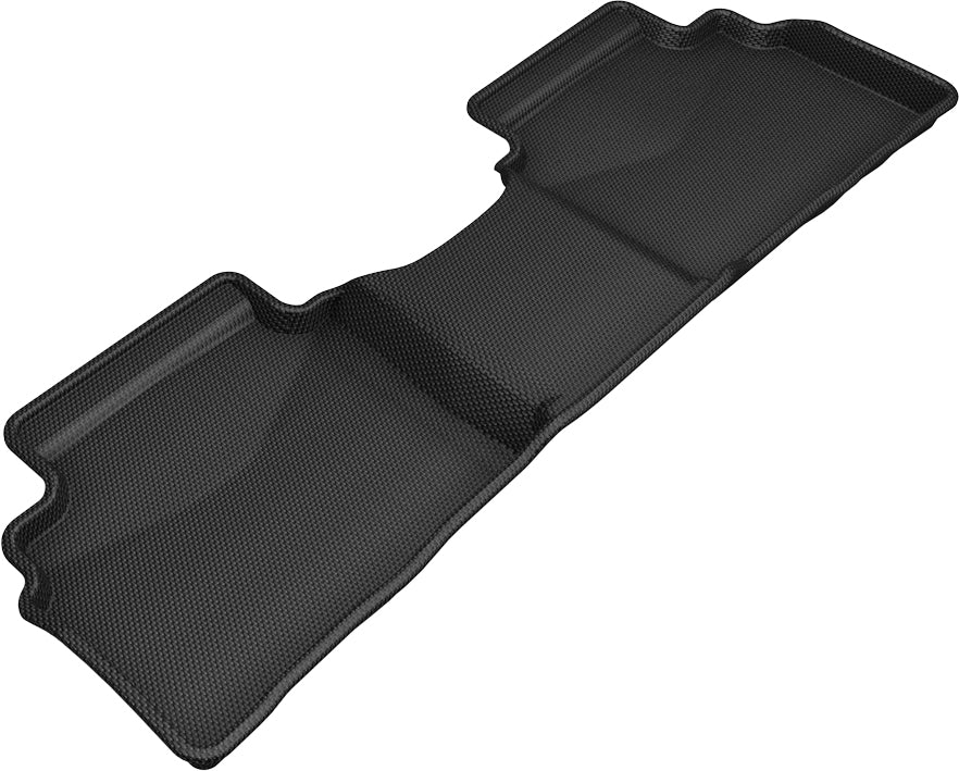 All-Weather Custom-Fit Floor Mats for Kia Forte 2019-2024 with Non-Slip Backing - Black - 2nd Row