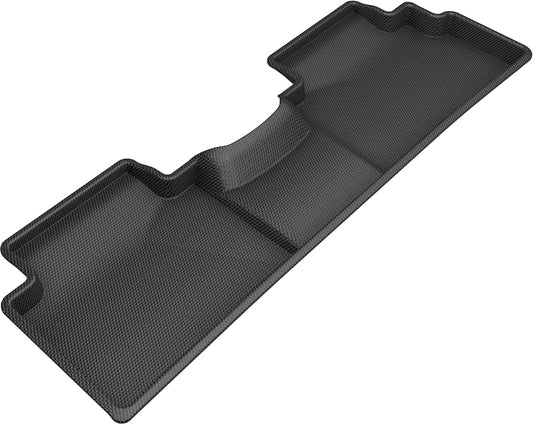 All-Weather Custom-Fit Floor Mats for Kia Soul 2020-2025 with Non-Slip Backing - Black - 2nd Row