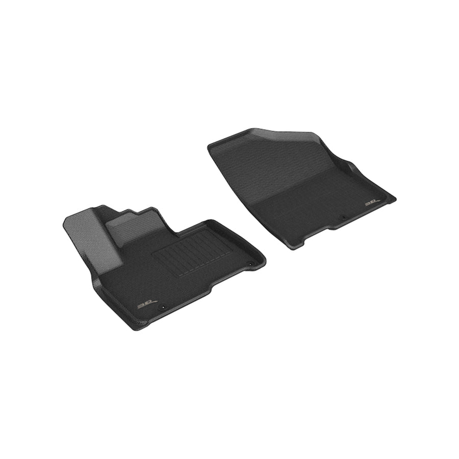 All-Weather Custom-Fit Floor Mats for Kia Carnival 2022-2024 with Non-Slip Backing - Black - 1st Row
