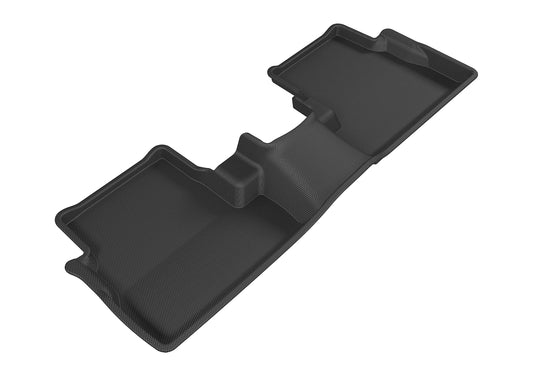 All-Weather Custom-Fit Floor Mats for Lincoln Mkc 2015-2016 with Non-Slip Backing - Black - 2nd Row