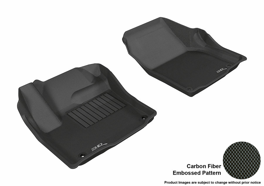 All-Weather Custom-Fit Floor Mats for Land Rover Range Rover Evoque 2012-2019 with Non-Slip Backing - Black - 1st Row