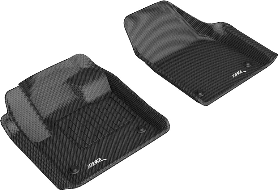 All-Weather Custom-Fit Floor Mats for Land Rover Discovery Sport 2020-2025 with Non-Slip Backing - Black - 1st Row