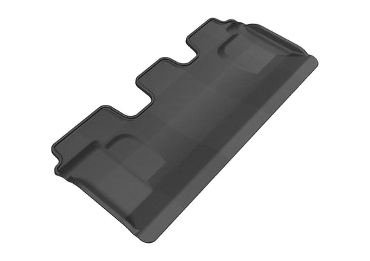 All-Weather Custom-Fit Floor Mats for Lexus/ Toyota Lx/ Land Cruiser 2008-2021 with Non-Slip Backing - Black - 3rd Row