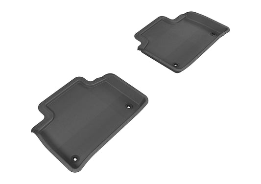 All-Weather Custom-Fit Floor Mats for Lexus Ls460 2007-2012 with Non-Slip Backing - Black - 2nd Row