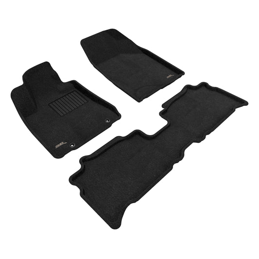 All-Weather Custom-Fit Floor Mats for Lexus Rx350 / Rx330 2004-2009 with Non-Slip Backing - Black - 1st Row 2nd Row