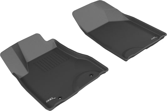 All-Weather Custom-Fit Floor Mats for Lexus Rx330/350 2004-2009 with Non-Slip Backing - Black - 1st Row