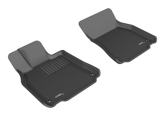 All-Weather Custom-Fit Floor Mats for Lexus Ls460/Ls460L 2007-2012 with Non-Slip Backing - Black - 1st Row