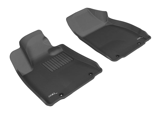 All-Weather Custom-Fit Floor Mats for Lexus Rx350/450H 2010-2012 with Non-Slip Backing - Black - 1st Row