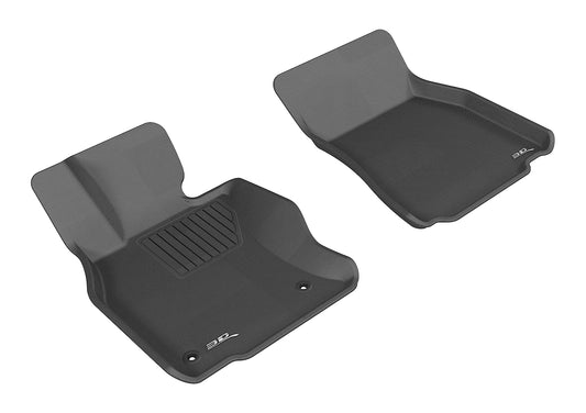 All-Weather Custom-Fit Floor Mats for Lexus Ls600Hl 2008-2011 with Non-Slip Backing - Black - 1st Row