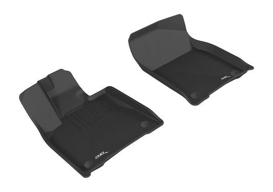 All-Weather Custom-Fit Floor Mats for Lexus Rx/ Rx Hybrid 2016-2022 with Non-Slip Backing - Black - 1st Row
