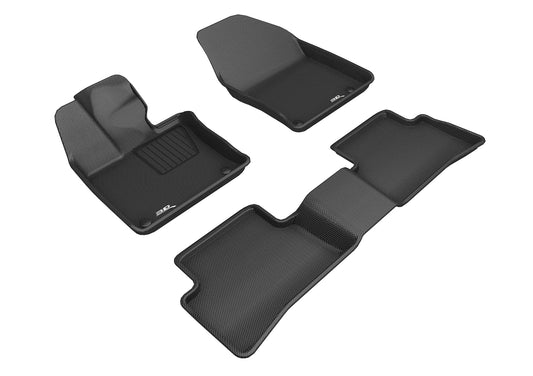 All-Weather Custom-Fit Floor Mats for Lexus Ux 2019-2025 with Non-Slip Backing - Black - 1st Row 2nd Row