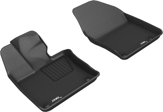 All-Weather Custom-Fit Floor Mats for Lexus Ux 2019-2025 with Non-Slip Backing - Black - 1st Row