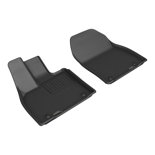 All-Weather Custom-Fit Floor Mats For Lexus Rz 2023-2025 Black Kagu With Non-Slip Backing - Black - 1St Row