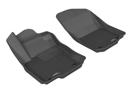 All-Weather Custom-Fit Floor Mats for Mercedes-Benz Gl-Class, Ml-Class 2012-2016 with Non-Slip Backing - Black - 1st Row