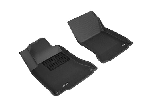 All-Weather Custom-Fit Floor Mats for Mercedes-Benz Gla-Class/ Cla-Class 2014-2020 with Non-Slip Backing - Black - 1st Row