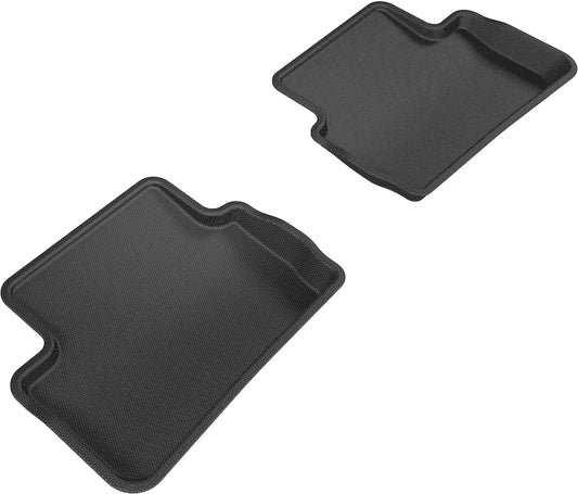 All-Weather Custom-Fit Floor Mats for Mercedes-Benz Gla-Class/ Cla-Class 2014-2020 with Non-Slip Backing - Black - 2nd Row