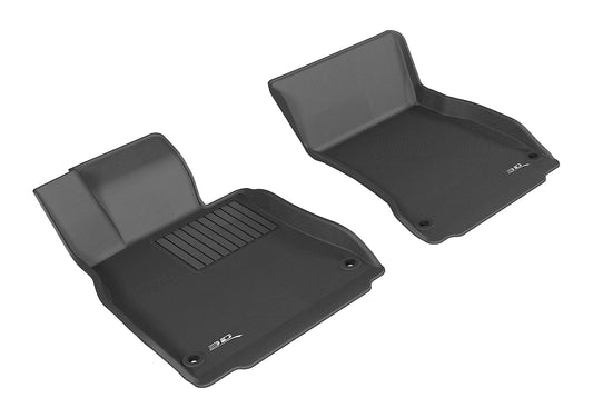 All-Weather Custom-Fit Floor Mats for Mercedes-Benz S-Class (W222, C217) 2014-2020 with Non-Slip Backing - Black - 1st Row