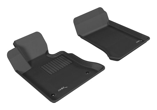 All-Weather Custom-Fit Floor Mats for Mercedes-Benz Glk-Class 2009-2012 with Non-Slip Backing - Black - 1st Row