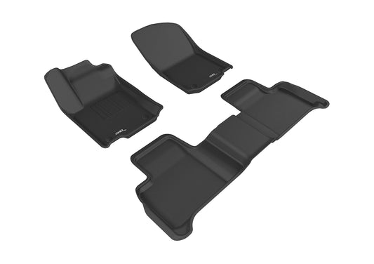 All-Weather Custom-Fit Floor Mats for Mercedes-Benz Gle Coupe / Gle Suv 2016-2019 with Non-Slip Backing - Black - 1st Row 2nd Row