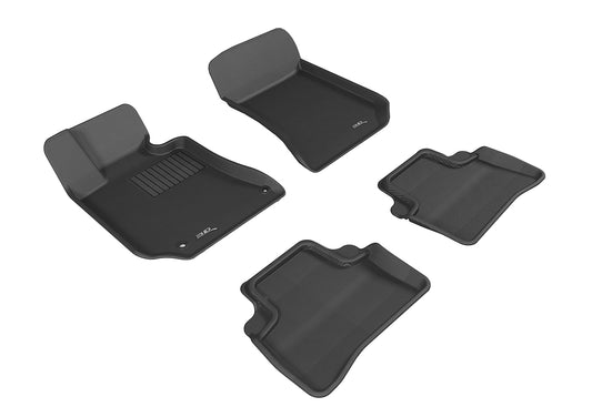All-Weather Custom-Fit Floor Mats for Mercedes-Benz Cls-Class (W218) 2011-2013 with Non-Slip Backing - Black - 1st Row 2nd Row