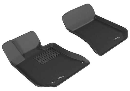 All-Weather Custom-Fit Floor Mats for Mercedes-Benz E-Class Sedan / Cls-Class 2010-2013 with Non-Slip Backing - Black - 1st Row