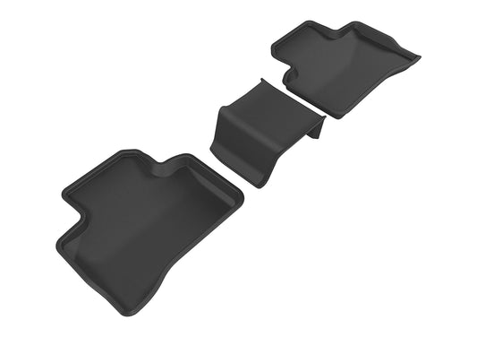 All-Weather Custom-Fit Floor Mats for Mercedes-Benz Glc-Class (X205) 2016-2022 with Non-Slip Backing - Black - 2nd Row