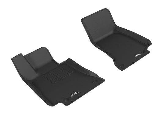 All-Weather Custom-Fit Floor Mats for Mercedes-Benz E-Class Sedan (W213) 2019-2023 with Non-Slip Backing - Black - 1st Row