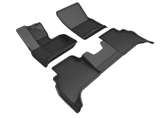 All-Weather Custom-Fit Floor Mats for Mercedes-Benz G-Class 2019-2024 with Non-Slip Backing - Black - 1st Row 2nd Row