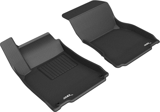 All-Weather Custom-Fit Floor Mats for Mercedes Benz A-Class / Cla / Gla / Glb 2019-2025 with Non-Slip Backing - Black - 1st Row