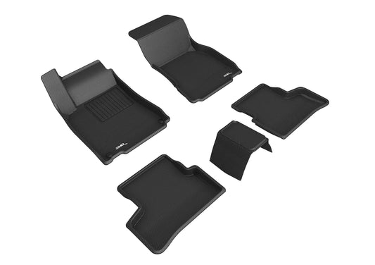 All-Weather Custom-Fit Floor Mats for Mercedes-Benz Gla-Class 2021-2025 with Non-Slip Backing - Black - 1st Row 2nd Row